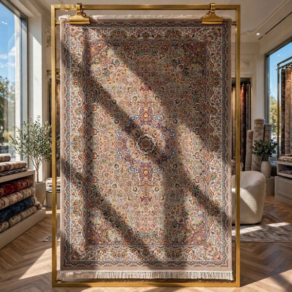 سجاد كرمان تركي HW45A بيج مقاس 80*150