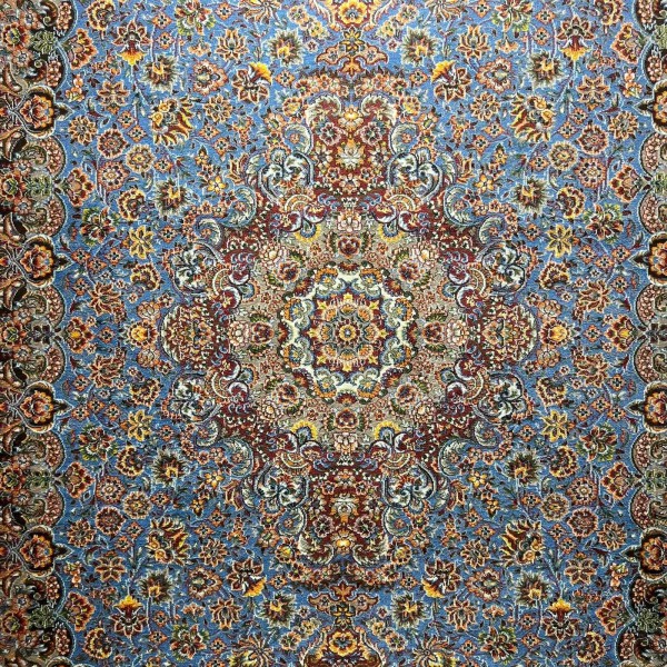 KERMAN Turkish Rug HW45A Sky blue Size 200*300