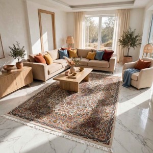 سجاد كرمان تركي HW45A كريم مقاس 300*400