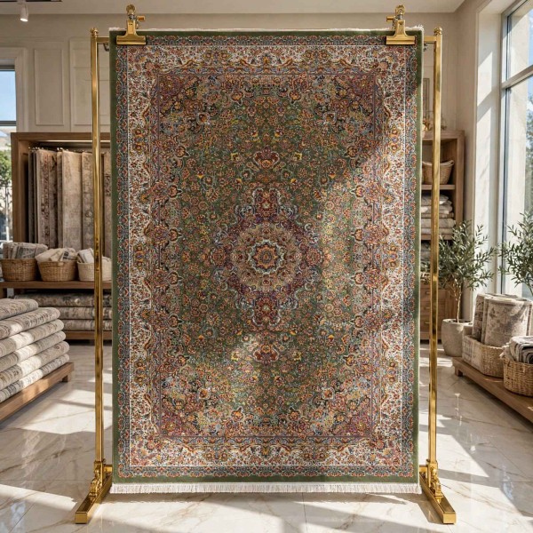 سجاد كرمان تركي HW45A اخضر مقاس 80*150