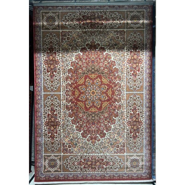 KERMAN Turkish Rug HW47A Sky red cream Size 150*220