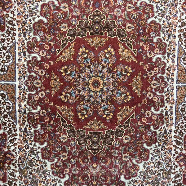 KERMAN Turkish Rug HW47A Sky red cream Size 150*220