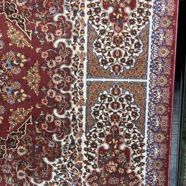 KERMAN Turkish Rug HW47A Sky red cream Size 150*220