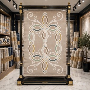 Hiba Turkish Lydia N0516A CREAM BLACK Rug Size 300*400