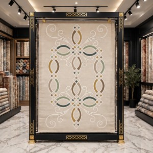 Hiba Turkish Lydia N0516A CREAM GREEN Rug Size 80*150