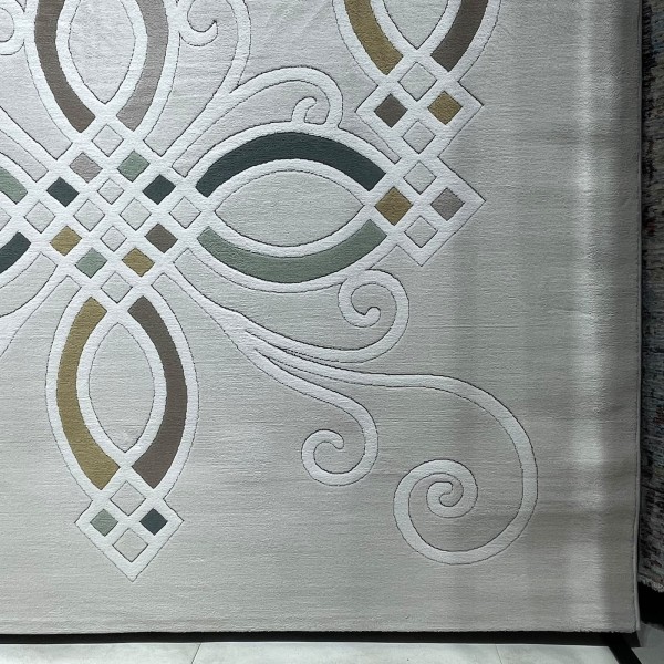 Hiba Turkish Lydia N0516A CREAM GREEN Rug Size 150*220