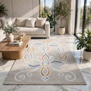 Hiba Turkish Lydia N0516A WHITE Rug Size 200*300