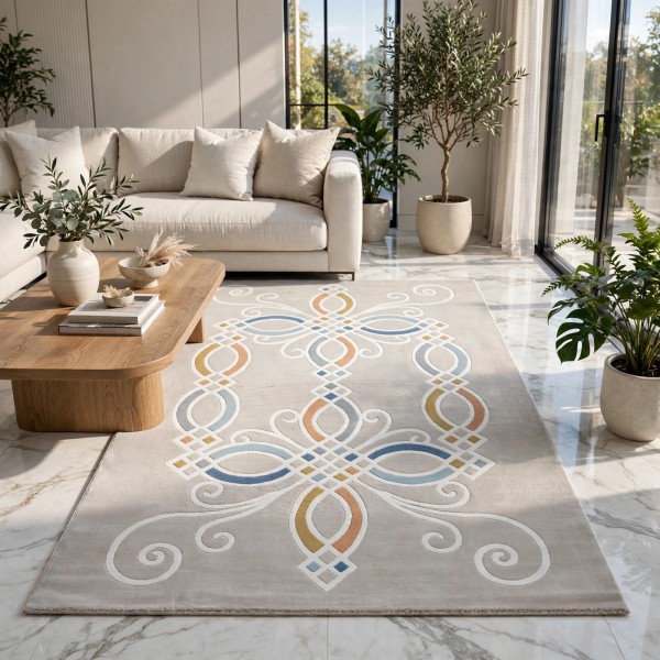 سجاد الهبه تركي ليديا N0516A ابيض مقاس 200*300