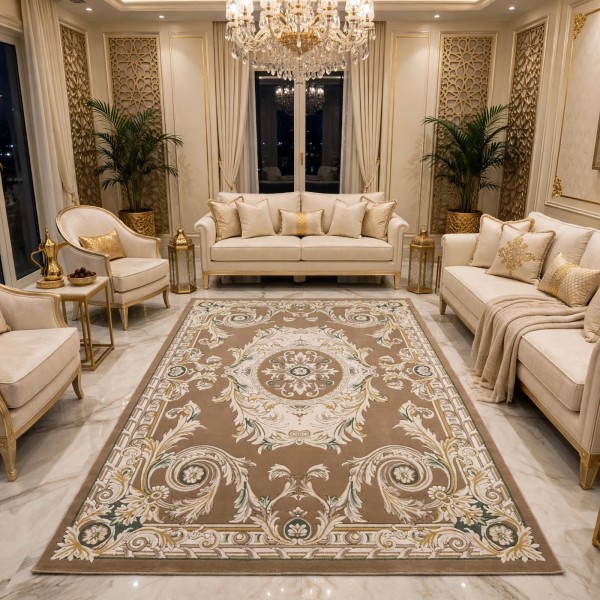 Hiba Turkish Lydia N0332C BEIGE Rug Size 50*80