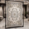 سجاد الهبه تركي ليديا N0332C ابيض سماوي مقاس 300*400