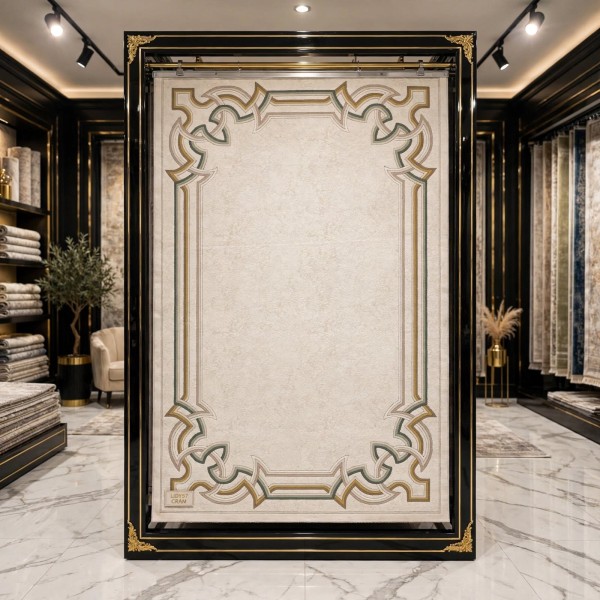 سجاد الهبه تركي ليديا G0757A ابيض مقاس 300*400