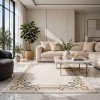 سجاد الهبه تركي ليديا G0757A ابيض مقاس 300*400