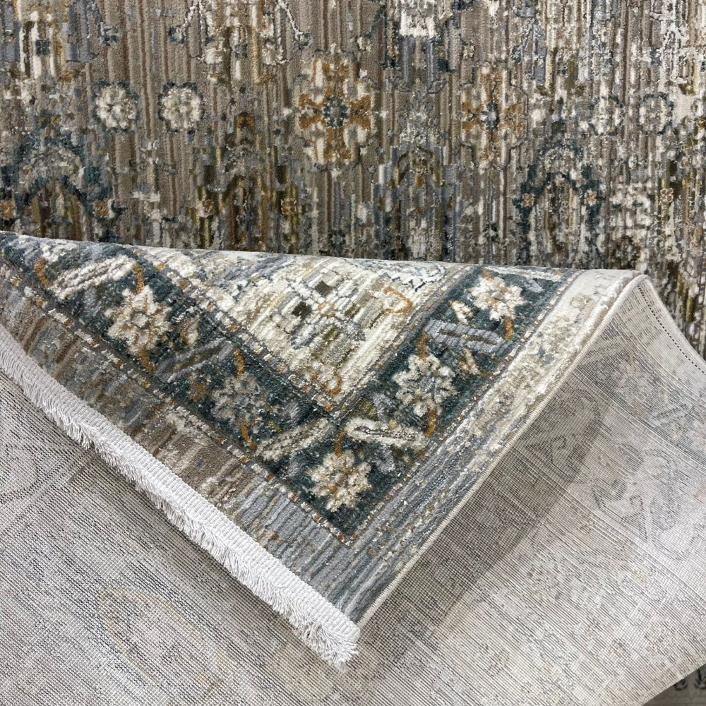 سجاد بوهيمي تركي مراكش P0119A بيج كريم مقاس 80*150