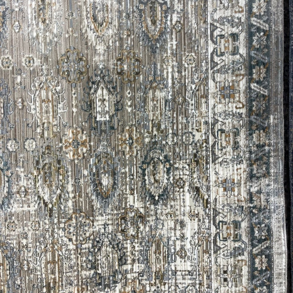 سجاد بوهيمي تركي مراكش P0119A بيج كريم مقاس 80*150