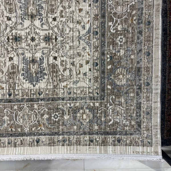 سجاد بوهيمي تركي مراكش OM24KC بيج ابيض مقاس 120*170