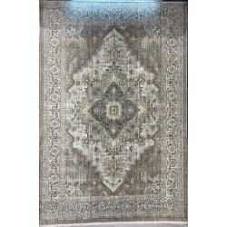 سجاد بوهيمي تركي مراكش F0560A بيج ابيض مقاس 120*170