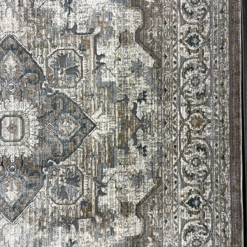 Turkish Bohemian Marrakech Rug F0560A beige white Size 100*200