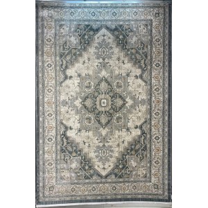 Turkish Bohemian Marrakech Rug F0560A blue white Size 100*200