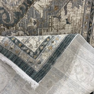 Turkish Bohemian Marrakech Rug F0560A blue white Size 100*200