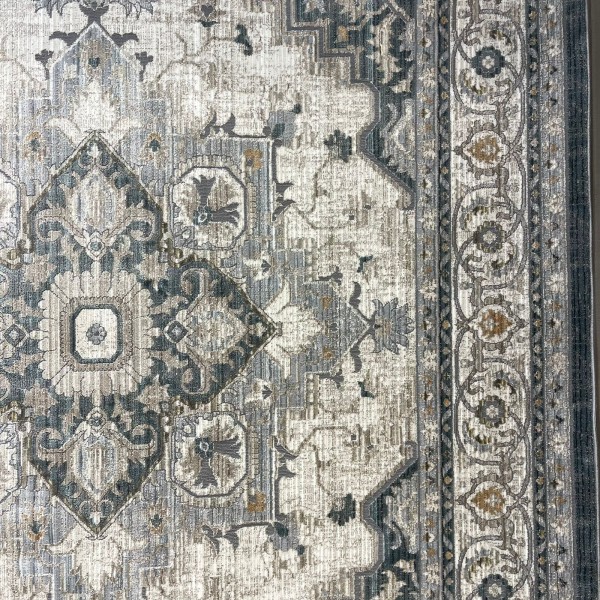سجاد بوهيمي تركي مراكش F0560A سماوي ابيض مقاس 200*300
