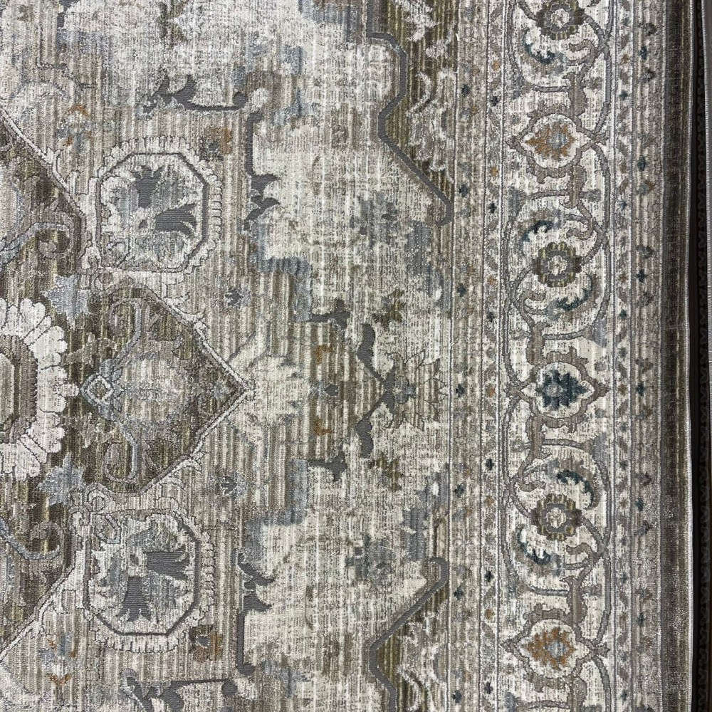 سجاد بوهيمي تركي مراكش F0560A اخضر ابيض مقاس 300*400