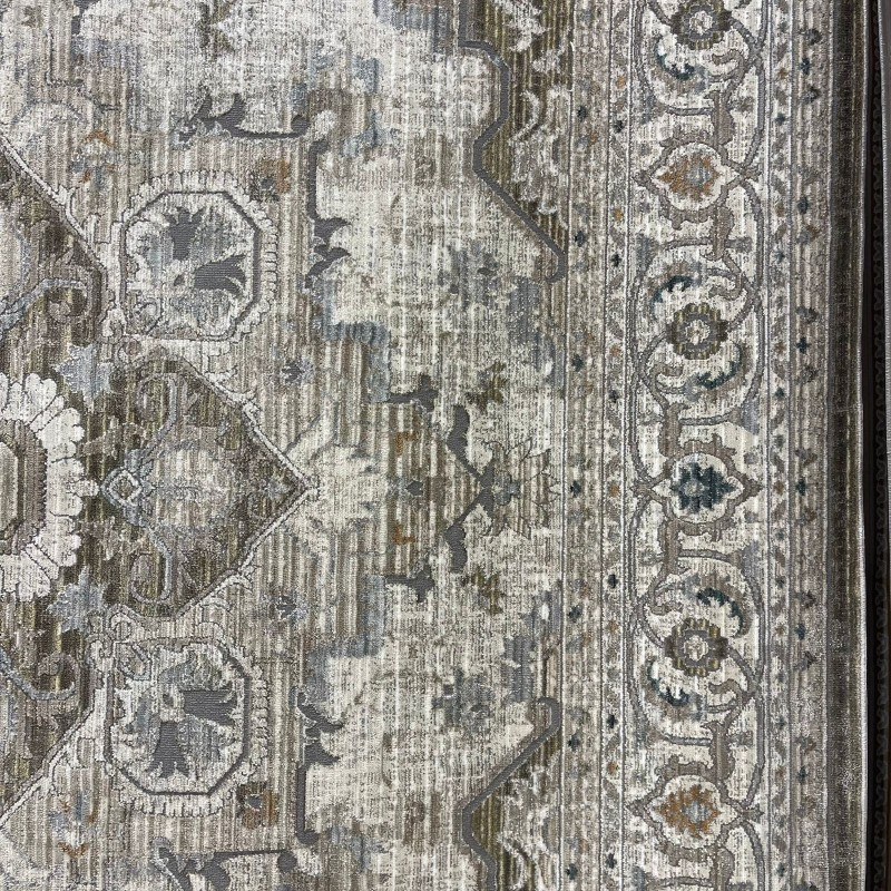 Turkish Bohemian Marrakech Rug F0560A creen white Size 120*170