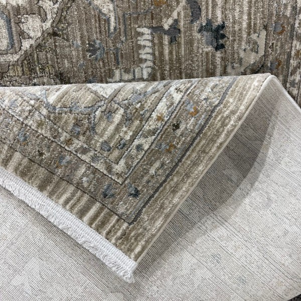 سجاد بوهيمي تركي مراكش F0560A كريم ابيض مقاس 300*400