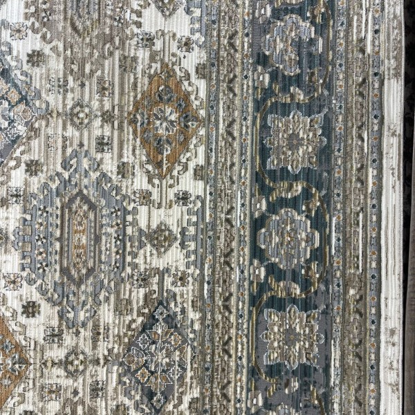 سجاد بوهيمي تركي مراكش X0744D ابيض سماوي مقاس 200*300
