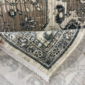 سجاد بوهيمي تركي مراكش X0746A ابيض سماوي مقاس 100*300