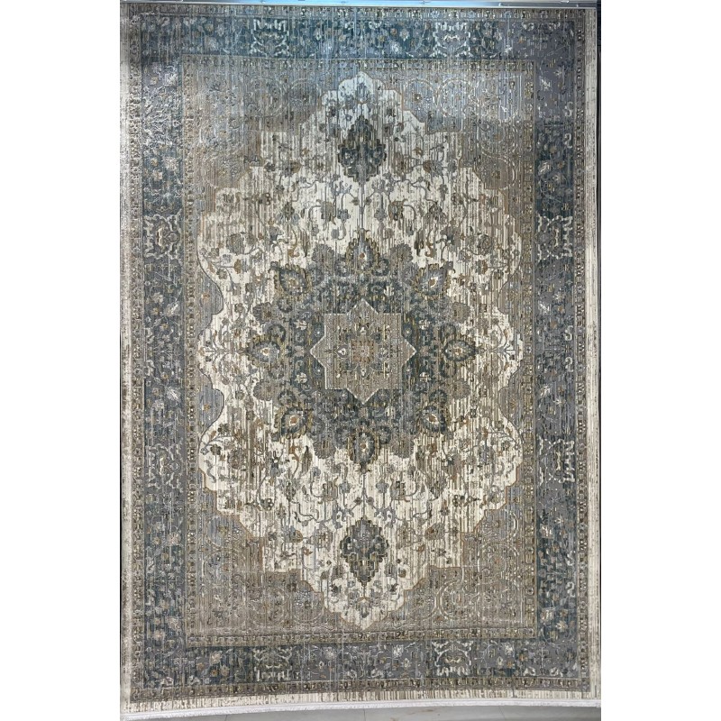 Turkish Bohemian Marrakech Rug X0750A white gray Size 150*220