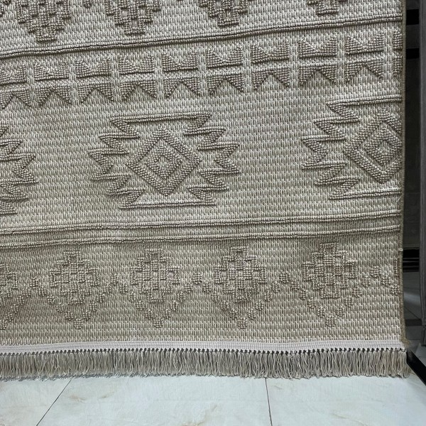 سجاد خيش مايا HD44A بيج غامق مقاس 50*80