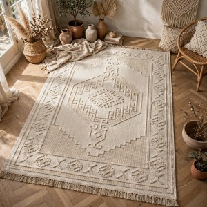 MAYA Jute Rug HD57A cream Size 100*200