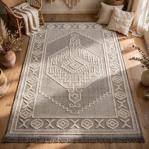 MAYA Jute Rug HD57A Light gray Size 250*350