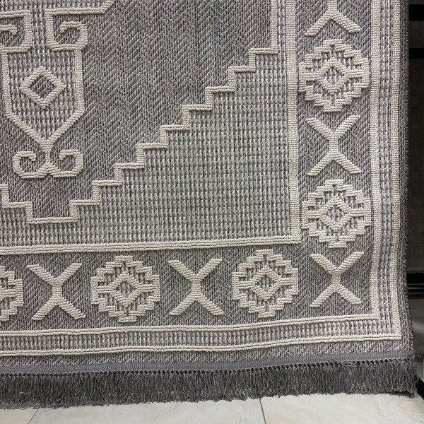 سجاد خيش مايا HD57A رصاصي فاتح مقاس 50*80
