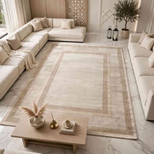 سجاد تركي ميلاس 9908B بيج كريم مقاس 50*80