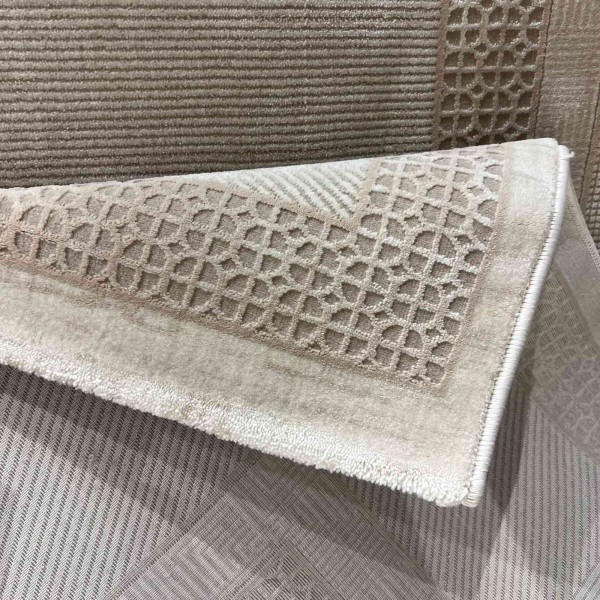 سجاد تركي ميلاس 9902A بيج كريم مقاس 150*230