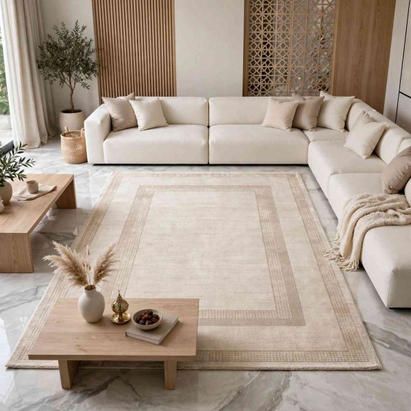 سجاد تركي ميلاس 9908B كريم مقاس 250*350