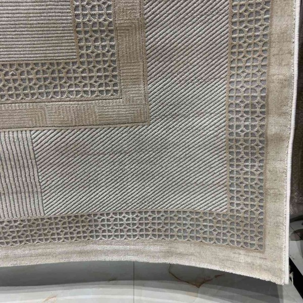 MILAS Turkish rug 9908B gray cream size 250*350