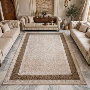 سجاد تركي ميلاس 9761B بيج كريم مقاس 150*230
