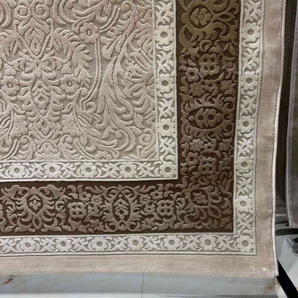سجاد تركي ميلاس 9761B بيج كريم مقاس 150*230