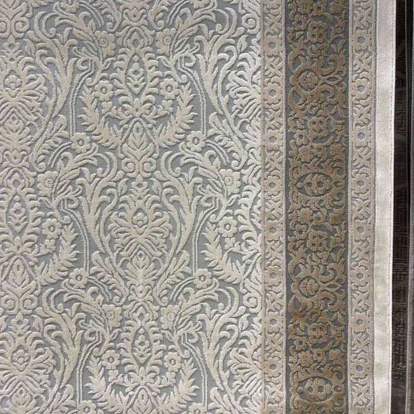 MILAS Turkish rug 9761B gray cream size 100*200