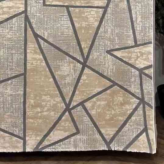 سجاد تركي ميلاس 9902A رصاصي كريم مقاس 300*400