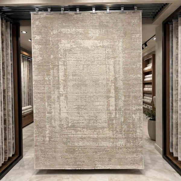 MILAS Turkish rug 9295C BEIGE cream size 100*300
