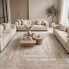 MILAS Turkish rug 9295C BEIGE cream size 100*300