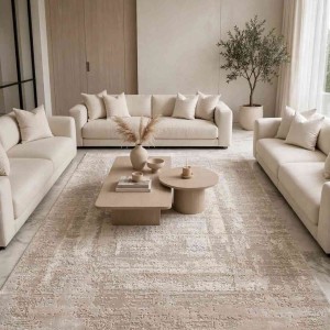 MILAS Turkish rug 9295C BEIGE cream size 100*300