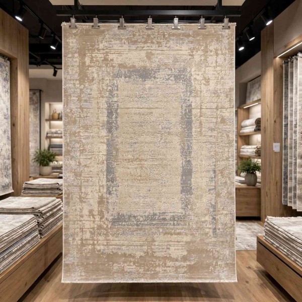 سجاد تركي ميلاس 9295C كريم مقاس 250*350