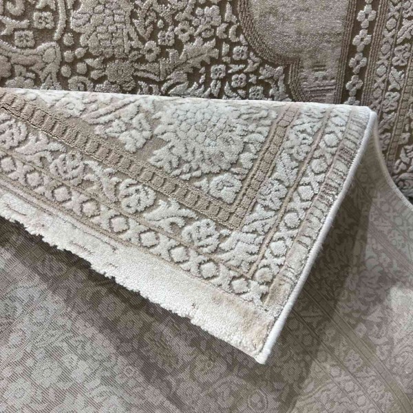 سجاد تركي ميلاس 9298E بيج كريم مقاس 150*230