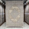 سجاد تركي ميلاس 9298E رصاصي كريم مقاس 50*80