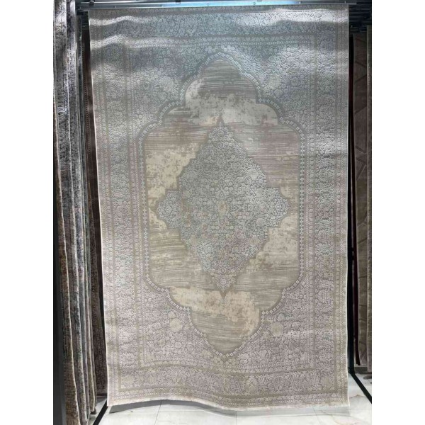 سجاد تركي ميلاس 9298E رصاصي كريم مقاس 50*80