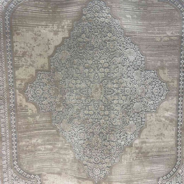 سجاد تركي ميلاس 9298E رصاصي كريم مقاس 50*80